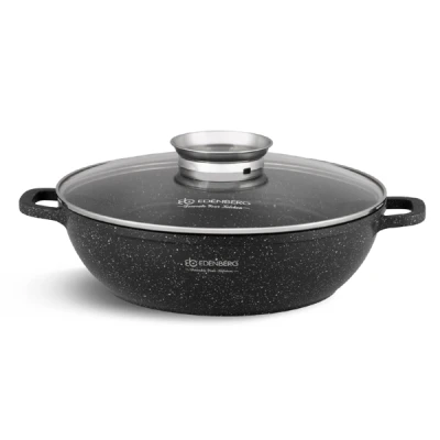 EB-PŁYTKI GARNEK Z POWŁOKĄ NIEPRZYWIERAJĄCĄ 32CM/5,5L ZP 8135