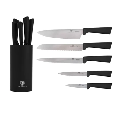 HAU-KPL.5SZT NOŻY W BLOKU CZARNE 2313