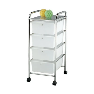 MX3002-REGAŁ NIERDZ. NA KÓLKACH *4* SZUFLADY PLASTIK