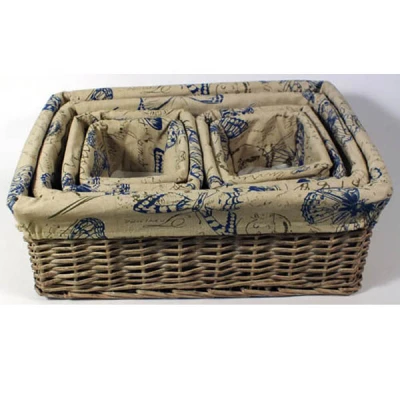 TOM-KPL. 6-KOSZY WIKLINOWYCH Z MATERIAŁEM WB06