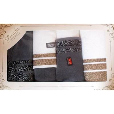 EUROMAT-KPL. 6 RĘCZNIKÓW *ORNAMENT*