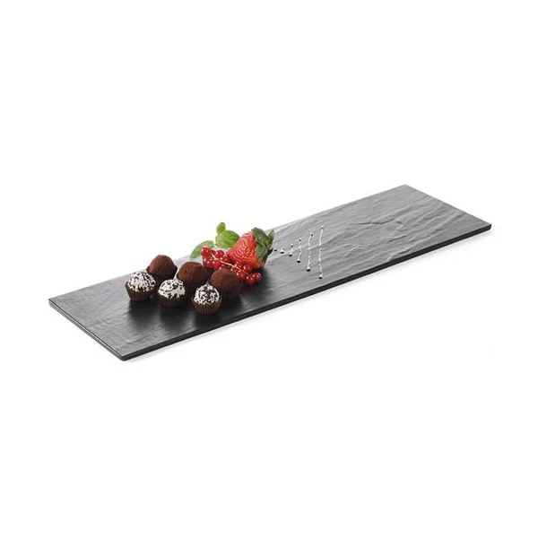 HENDI-PŁYTA DO SERWOWANIA Z MELAMINY IMITACJA ŁUPKA 525X160X7MM 561393