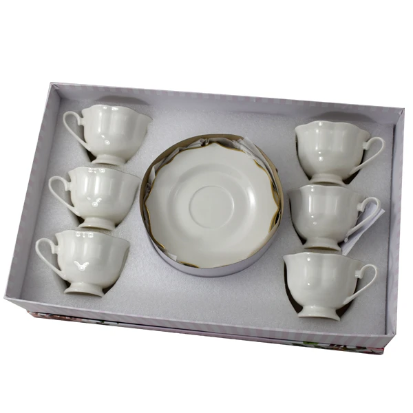 MMG-KPL. FILIŻANEK+SPODEK 6+6 ZŁOTO FALA 57285