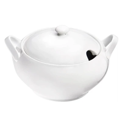 ST-WAZA NA ZUPĘ PORCELANA BIAŁA ISABELL Z POKRYWĄ, 3,5L 388170