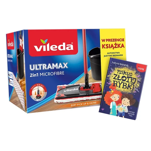 VILEDA-KPL. WIADRO+MOP ULTRAMAX BOX + KSIĄŻKA 179941