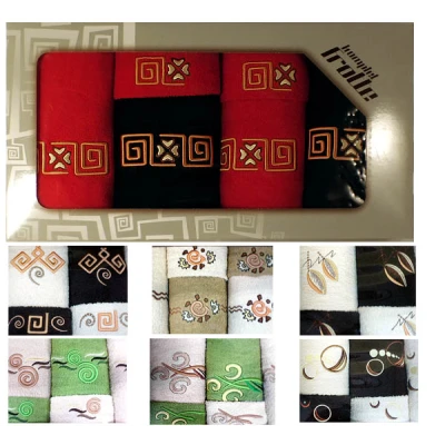 EUROMAT-KPL. 6 RĘCZNIKÓW *FROTTE HAFT*