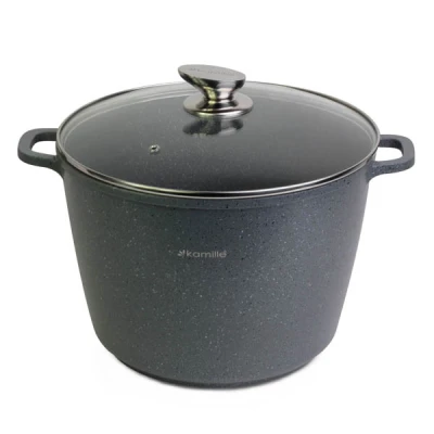 GARNEK GRANITOWY Z/P WYSOKI 28CM 10L 4428