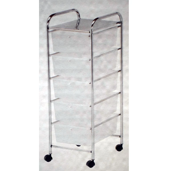 MX3050-REGAL NIERDZ. NA KÓŁKACH *5* SZUFLAD PLASTIK