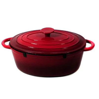 SALIX-GĘSIARKA ŻELIWNA EMAL. RED 28CM 4L YK5