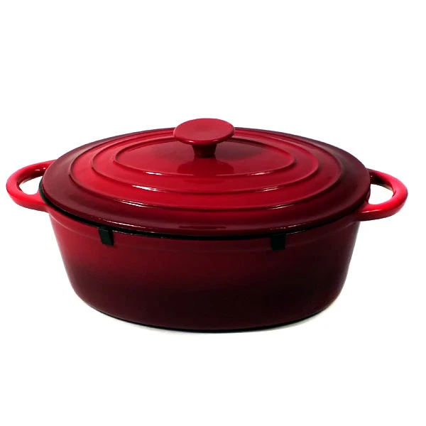 SALIX-GĘSIARKA ŻELIWNA EMAL. RED 28CM 4L YK5