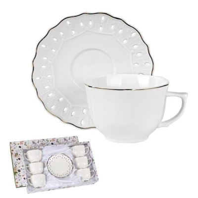 VER-KPL. FILIŻANEK+SPODEK 6+6  *KARIN*