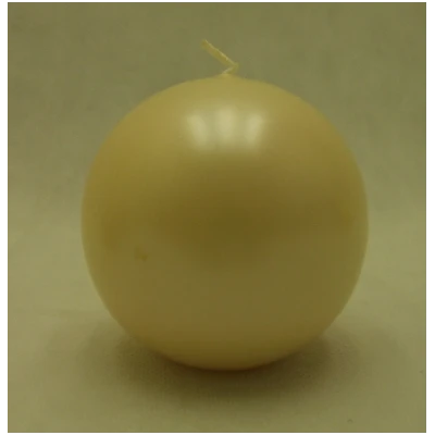 ADPAL-ŚWIECA KULA K-3 FI80 METALIK PERLA ECRU