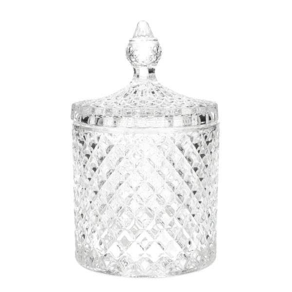 AS-CUKIERNICA SZKLANA FI10,5XH16,5CM 600ML AST22062