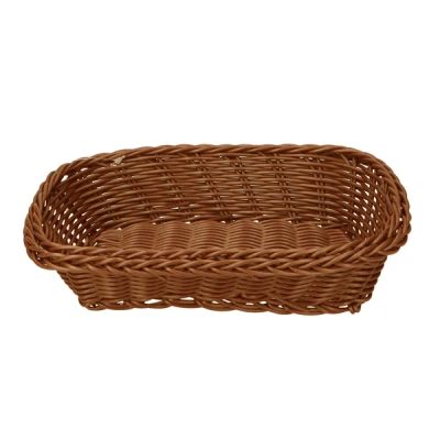 AS-KOSZYK POLIRATTAN 24X17CM JASNY BRĄZ AST23385