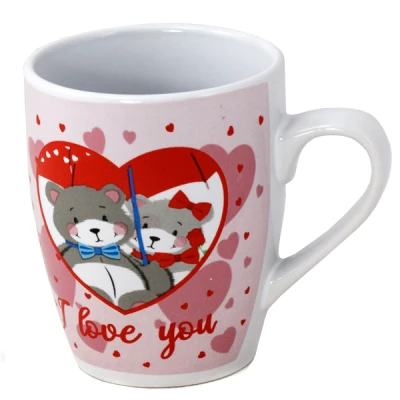 BG-KUBEK BARYŁKA 300ML*MISIE I LOVE YOU 2*