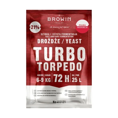 BROWIN-DROŻDŻE GORZELNICZE TURBO TORPEDO 72H 403121