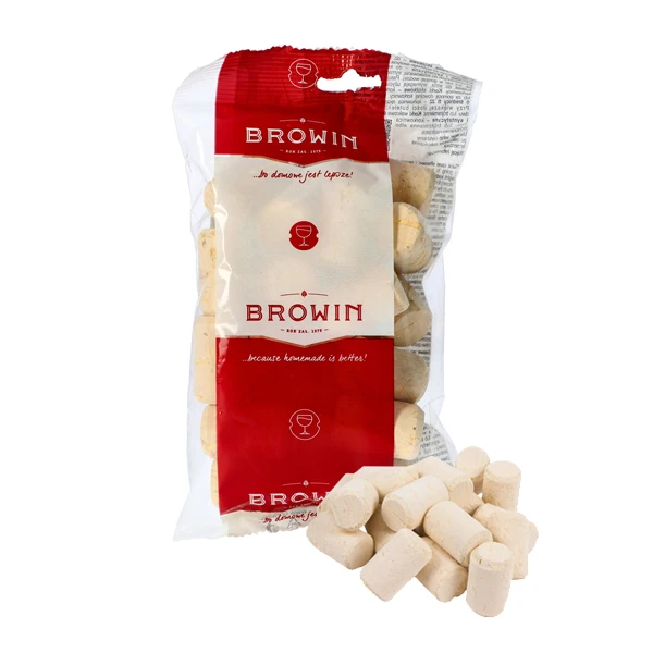 BROWIN-KOREK NATURALNY WALCOWY FI24MM /20SZT/