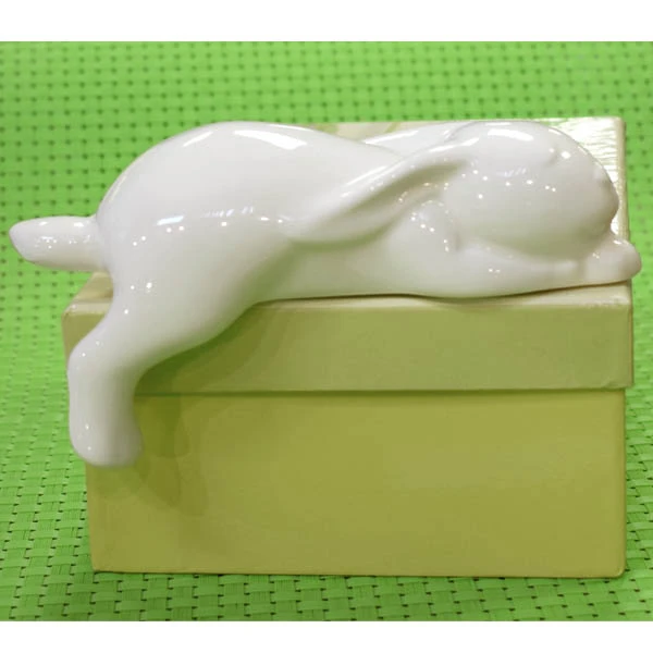 CER-ZAJĄC LEŻĄCY *SZKLIWO ECRU* C-615SZ