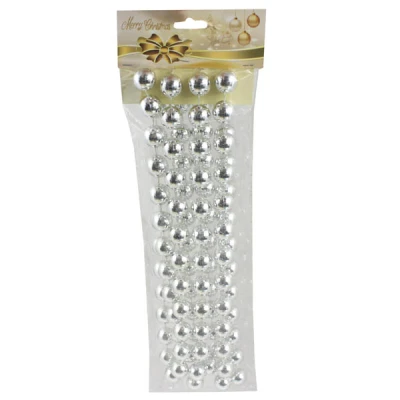 CH-GIRLANDA 2,7M KORALIKI SREBRNE 8469