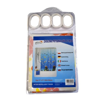 DOW-ZASŁONA PRYSZNICOWA PE MIDI CIENKA 180X180