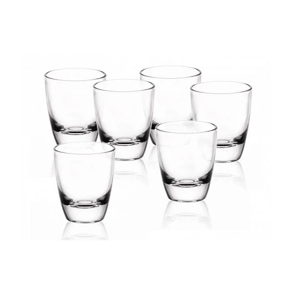 GLA-6 KIELISZKÓW BARYŁKA 25ML GŁADKI