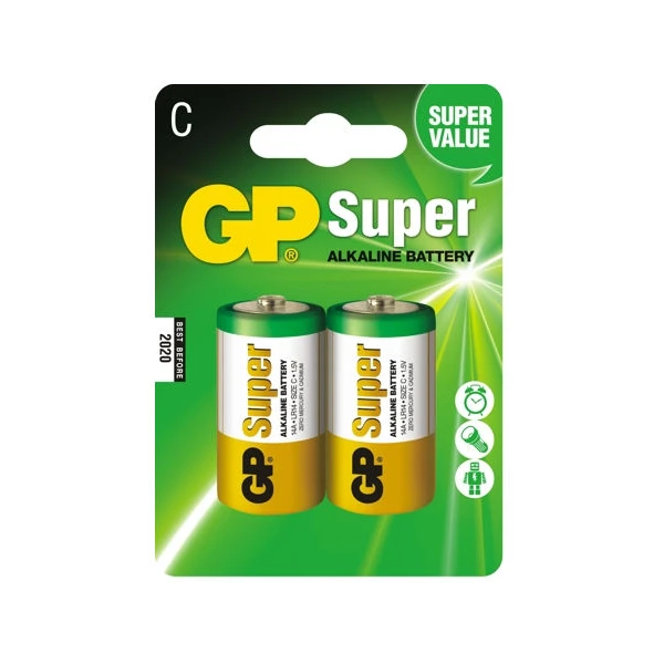 GP-KPL.2 BATERII SUPER ALKALINE LR14 C 1,5V 14A-2UE2